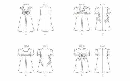 Butterick Sewing Pattern 6886, Dresses for Kids, A (2-3-4-5-6) - Easy
