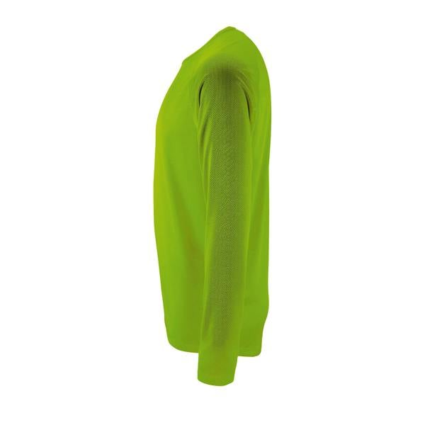 SOLS Mens Sporty Long Sleeve Performance T-Shirt - Neon Green