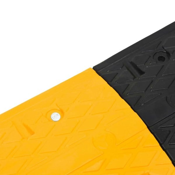 Berkfield Speed Hump 2 pcs Yellow&Black 97x32.5x4 cm Rubber