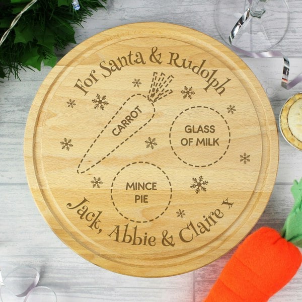 Personalised Memento Company Personalised Christmas Eve Mince Pie Board