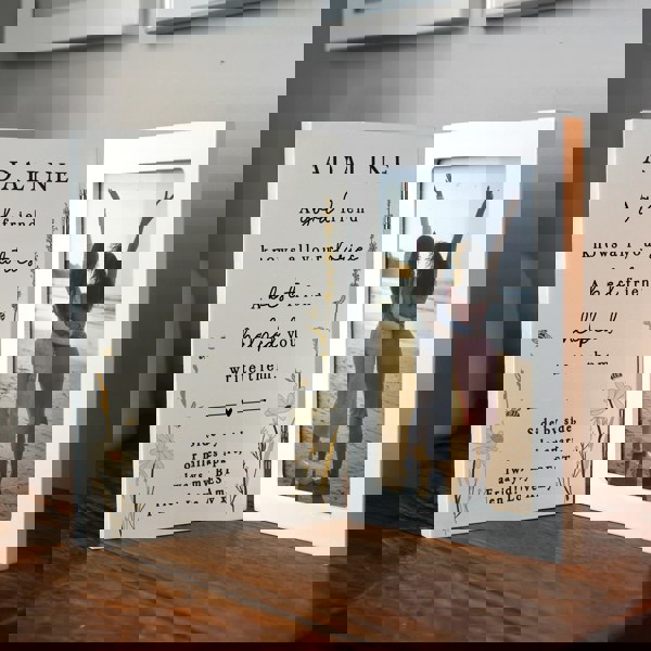 Personalised Memento Company Personalised Friend Wooden Hinged 6x4 Photo Frame