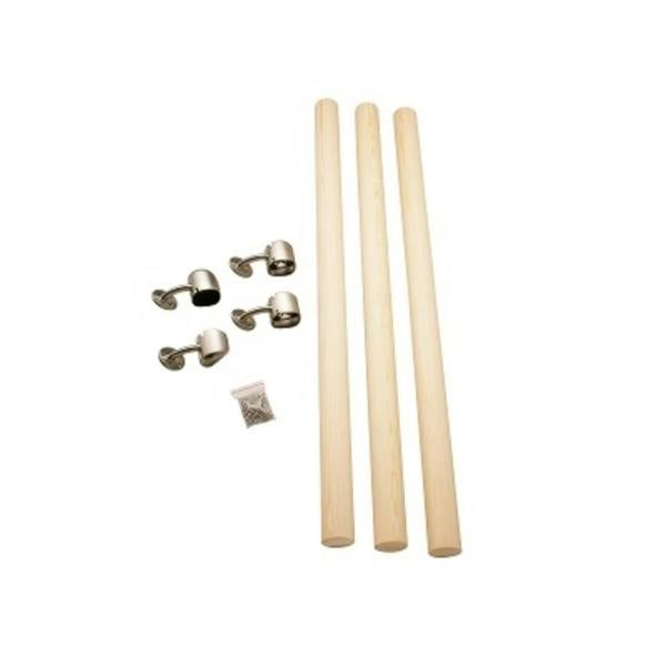 Cheshire Mouldings Rail in a Box (Pine / Oak) & (Nickel / Chrome) Complete Set (L) 3.6m