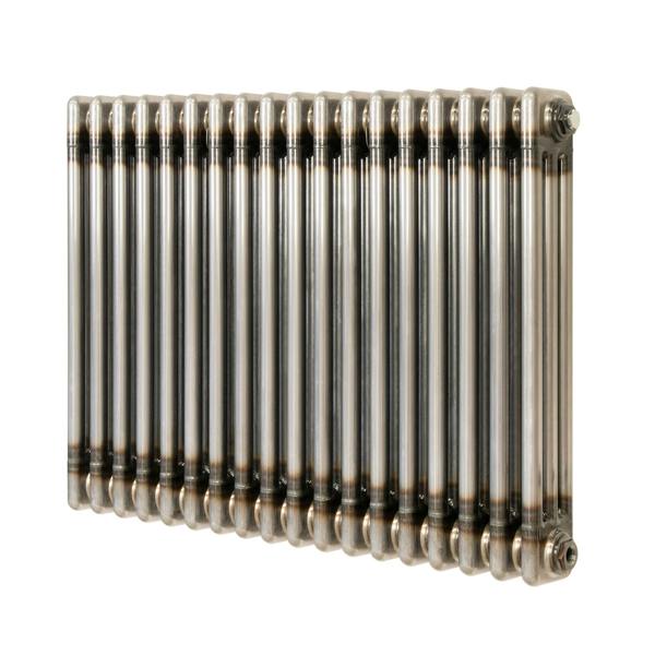 Monstershop Traditional 3 Column Radiator - 600 x 830mm - Raw Metal