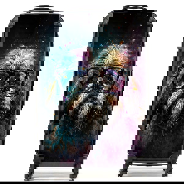 Warren Reed Lharsa Apso Dog Face Splashart Suitcase
