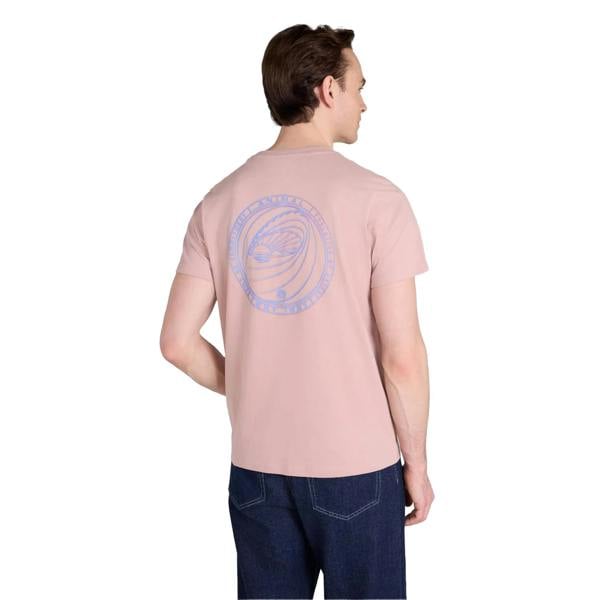 Animal Mens Jacob Back Print T-Shirt - Pink - 