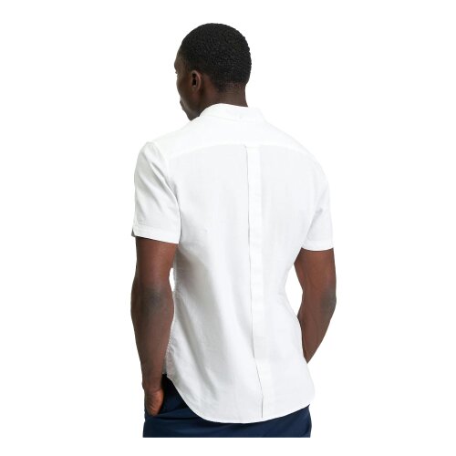 Ben Sherman Mens Signature Oxford Short-Sleeved Shirt - White