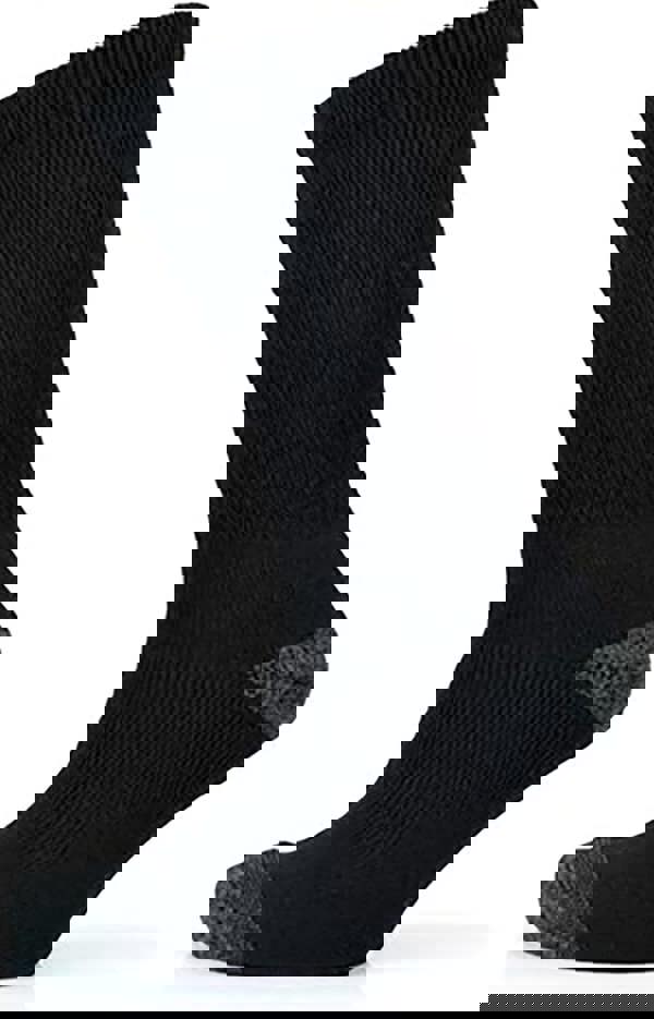 KAV Men Six Pairs Big Foot Crew Socks - Cushion Comfort Breathable Heel and Toe Protection - Extra Thick Mens Sock for Boot, Mechanic, Builder, Worker