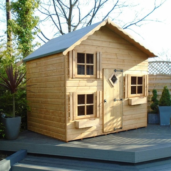 Shire Loft 8x6 2 storey Childrens Playhouse with 12mm Shiplap cladding - Best Shed