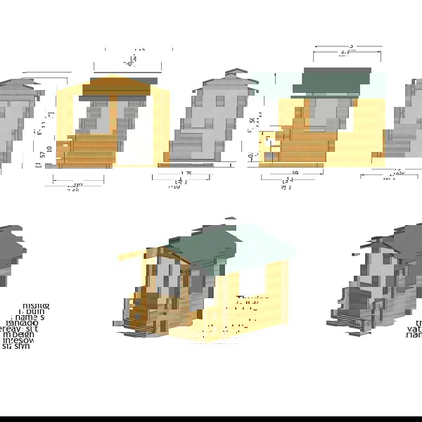 Shire 8x8 Salcey Playhouse with 28mm Cladding