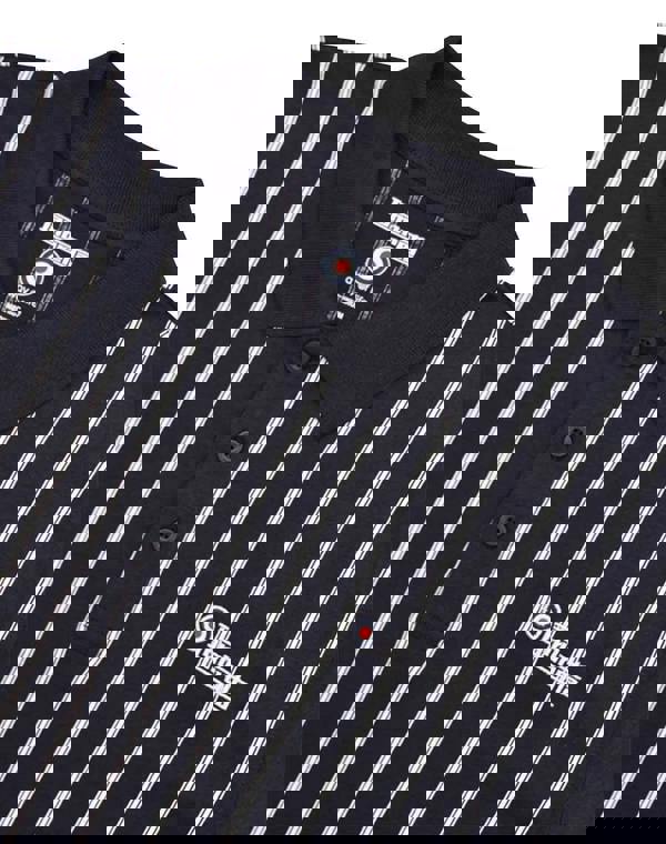 Lambretta Mens Classic Retro Pinstripe Mod Ska Casual Polo Shirt