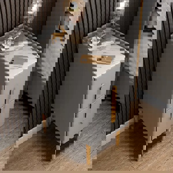 Silva Bedside Table, Multiple Colors-Ritconcept-Light Grey-20cm-Rit Concept