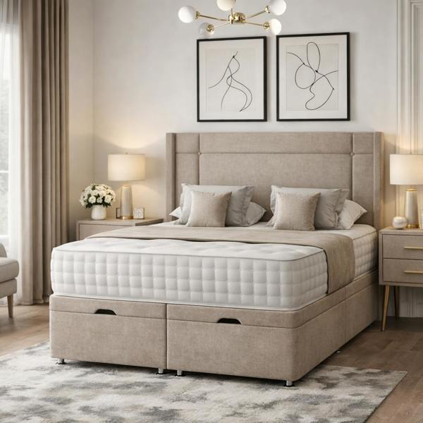 Great British Beds Dingley Winged Divan Ottoman Bed