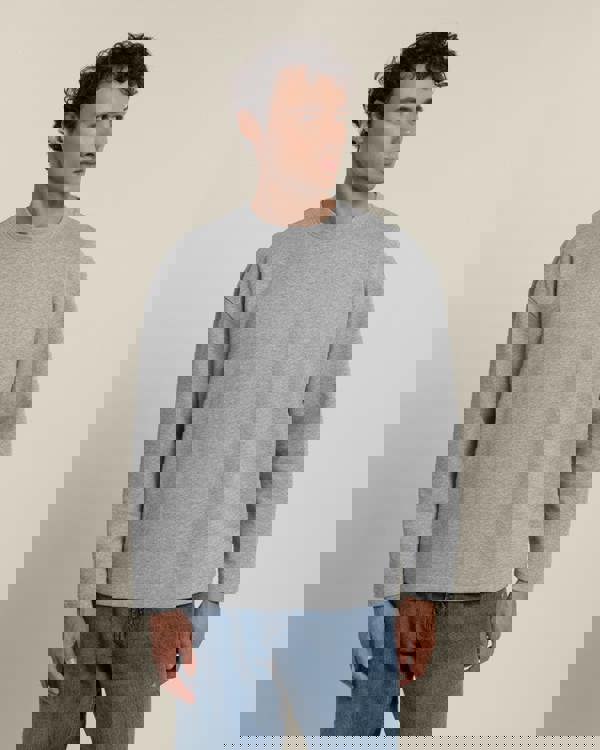 Larsson & Co Praesto - Oversized Stepped Hem Sweatshirt