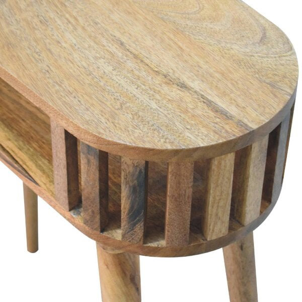 Wyld Haus Kailua Slated Mango Wood Open Console Table