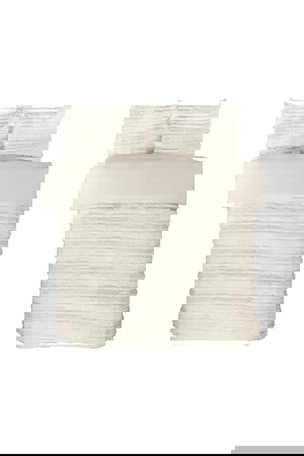 Rapport Rabbit Fur Vanilla white Duvet Cover Set