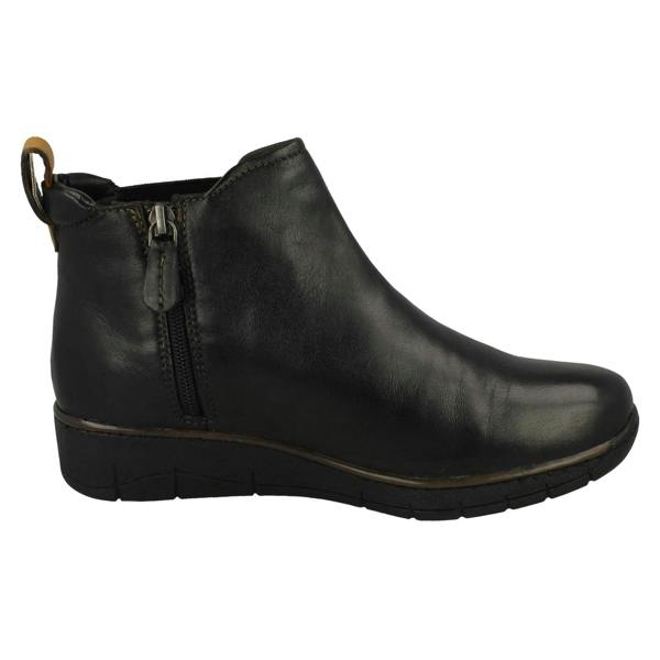 Padders Ladies Padders Wide Fitting Wedge Heeled Ankle Boots Rowen