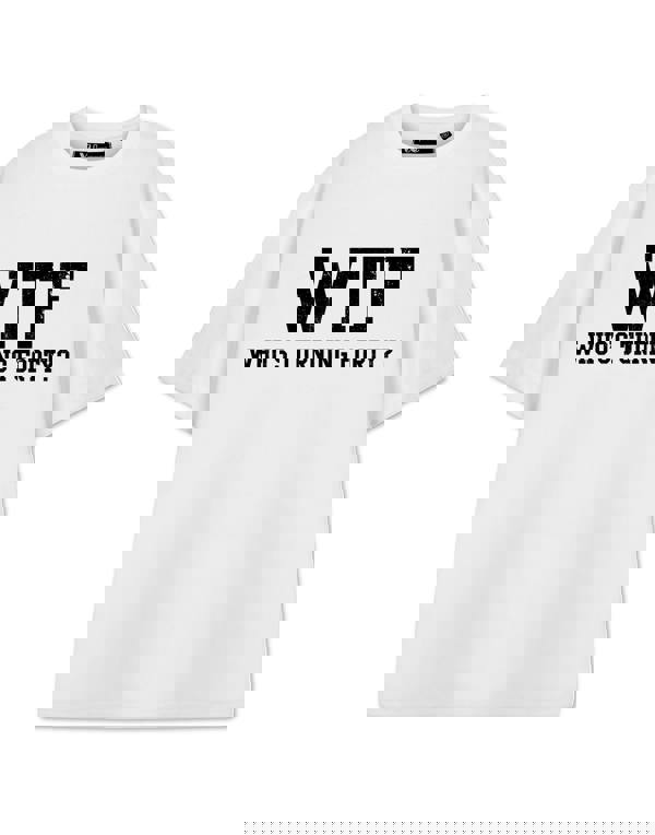 Show Me The Merch Unisex White WTF Short Sleeved T-Shirt