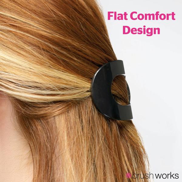 Brushworks Flat Claw Clips - 3 Pack