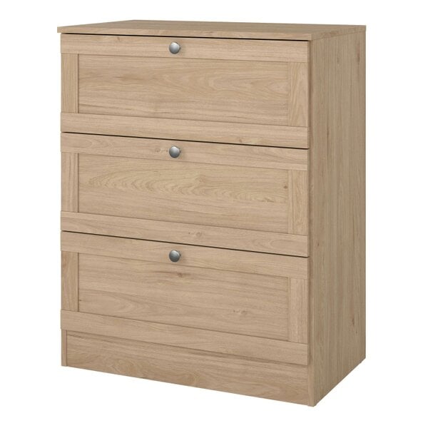 Wyld Haus Cherryfern Chest with 3 Frame Drawers in Jackson Hickory