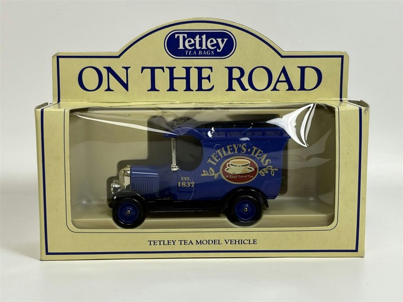 MCSlots Bull Nose Morris Delivery Van 1926 Tetley Tea Bags On The Road Lledo TTB1D S4