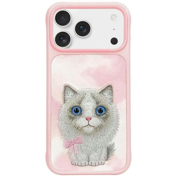 Nimmy Friends Nimmy Big Eye Cute Pet Ragdoll Cat Case with MagSafe for iPhone Pro 6.3"  Pink - N-XDY-IP17-PRO-07-D