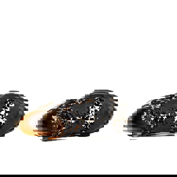 Embassy London Hatter - Black Rose Gold - Women's Italian leather higher ankle boot with rubber sole