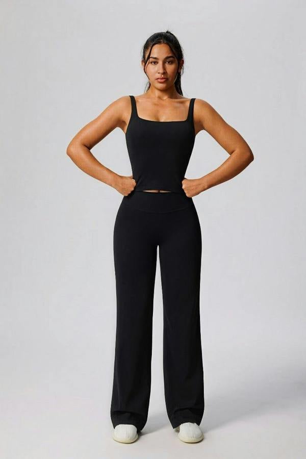 Anniou Yoga Sports Vest - Black