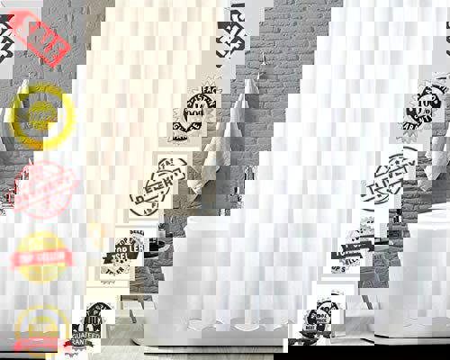 KAV White Shower Curtains, Mould Proof & Mildew Resistant Extra Long/Extra Wide Shower Curtain Liner 100% Polyester (Choose your size from Drop down)