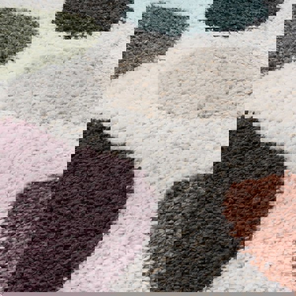 Moodi Shaggy Multicolour, 30 mm thick pile, underfloor heating | THE RUGS