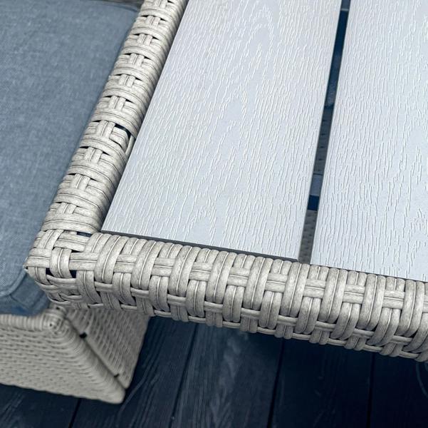 York 8 Seat Grey Rattan Corner Sofa Dining Set - Madefor.Living