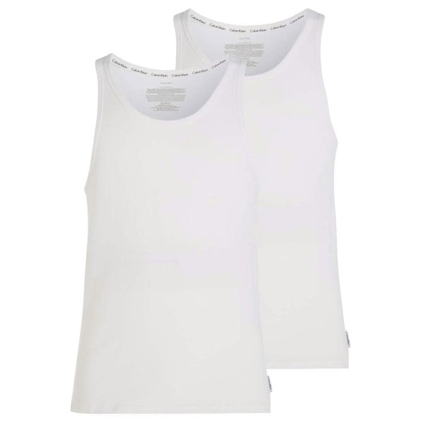 Calvin Klein Mens Lounge Tank Top (Pack of 2) - White