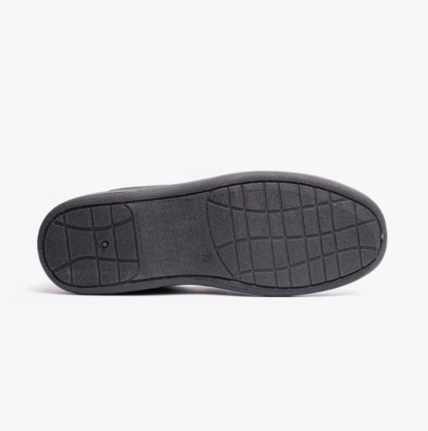 Sleepers WILSON Brown Mens Plush Velour Twin Gusset Slipper