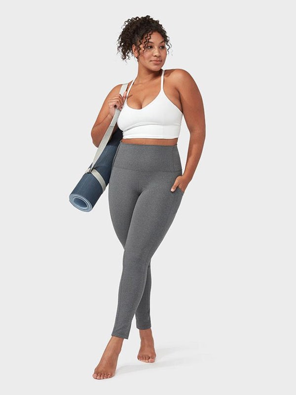 Manduka Renew High Rise Women's Leggings - Heathered Grey