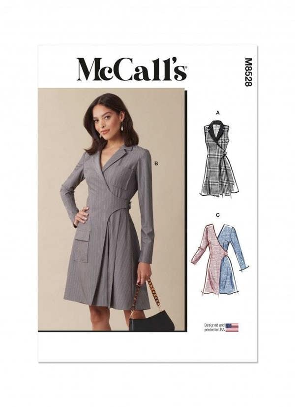 McCalls 8528 Paper Sewing Pattern – Women's Dress, Intermediate