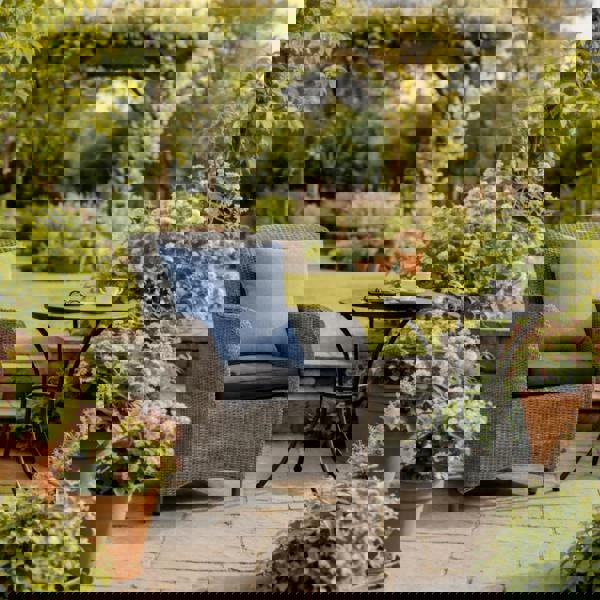 Scatter Cushions WATERPROOF (18"x18") - Garden Outdoor Sofa Cushions Pillows UK Made OCEAN BLUE The Garden Furniture Shop