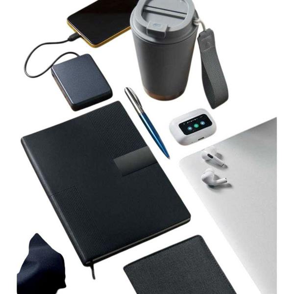 MidOcean Treze PU A5 Notebook - Black - 