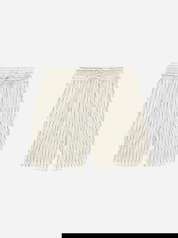 Dolce & Gabbana Kids Dolce & Gabbana Baby Boys Striped Linen Shorts in Ivory