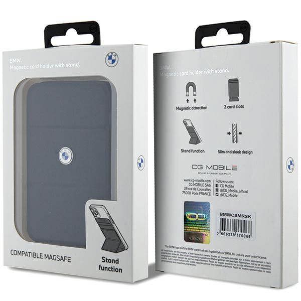 BMW Signature Collection Magnetic Card Holder MagSafe with Stand Black - BMWCSMRSK