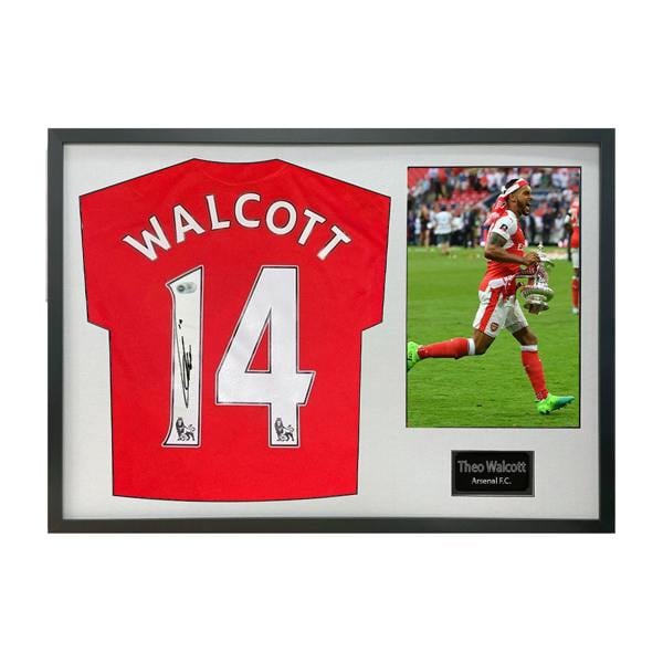 Theo Walcott Signed Arsenal Shirt Classic Frame (ACG Cert)