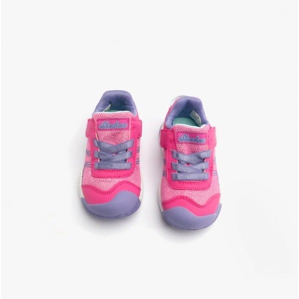 Skechers 302820N/HPLV MIGHTY TOES - SOLE STEPPERS Girls Trainers Hot Pink/Lavender