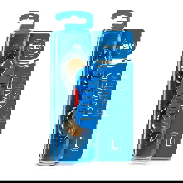 Fashy Power Mirrored swim goggles in blue and black with clear lenses