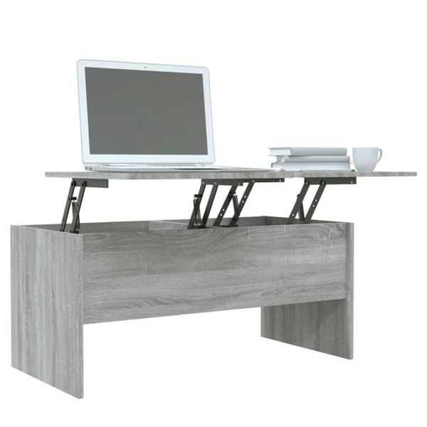Berkfield Coffee Table Grey Sonoma 102x50.5x46.5 cm Engineered Wood