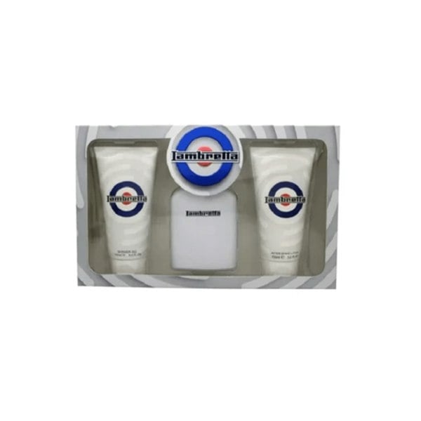 Lambretta Men's Aftershave Lambretta Eau de Parfum Men's Aftershave Gift Set Spray (100ml) with 100ml Shower Gel & 100ml Aftershave Balm