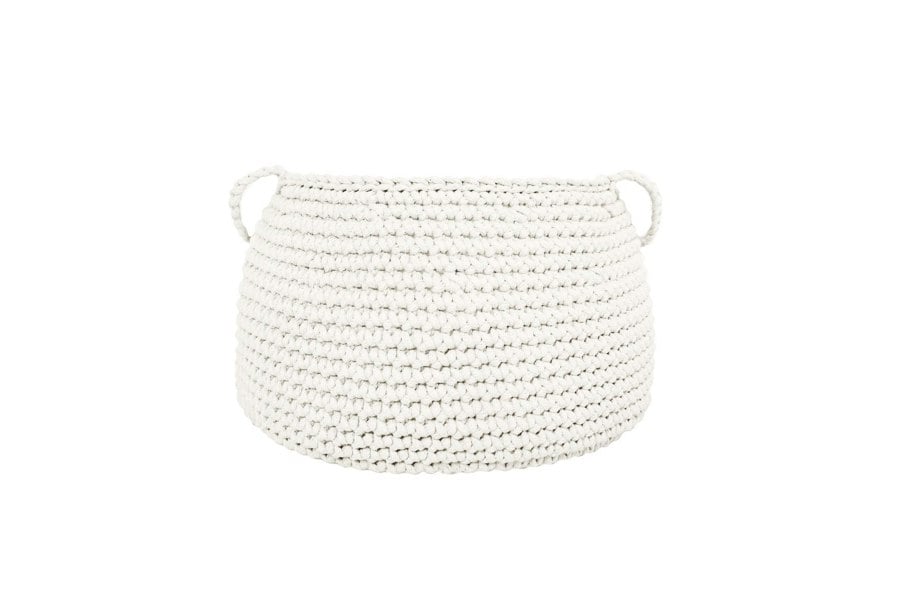 Medium cotton basket IVORY - Zuri House
