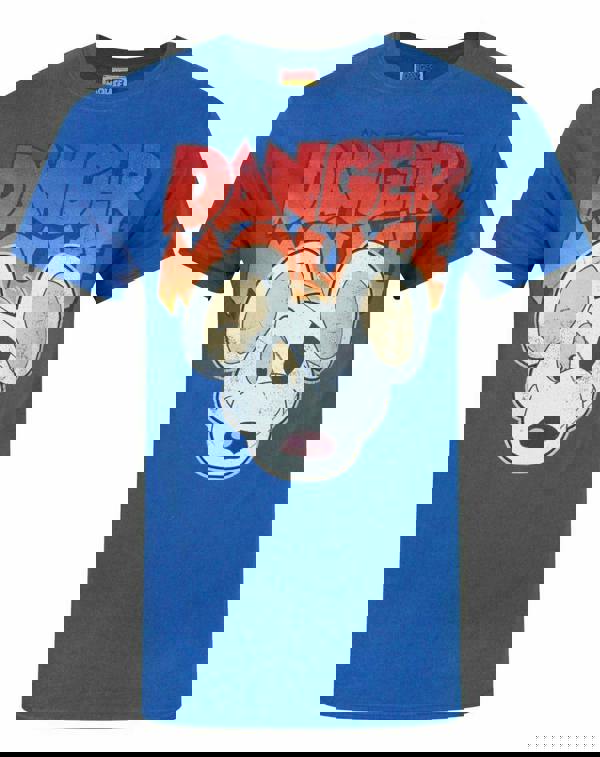 Danger Mouse Mens Blue Character Short Sleeved T-Shirt