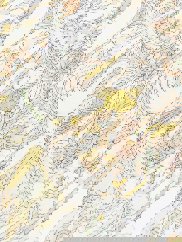 Atelier Choux Baby Carousel Swaddle in White (100cm)