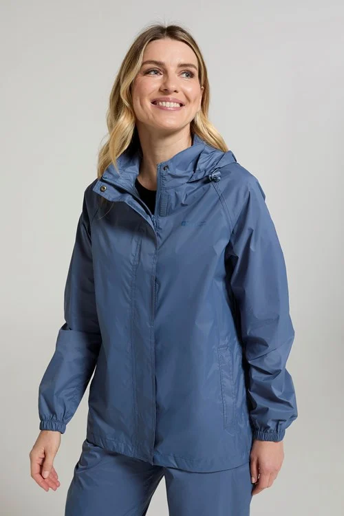 Mountain Warehouse Womens/Ladies Pakka II Waterproof Jacket - Blue