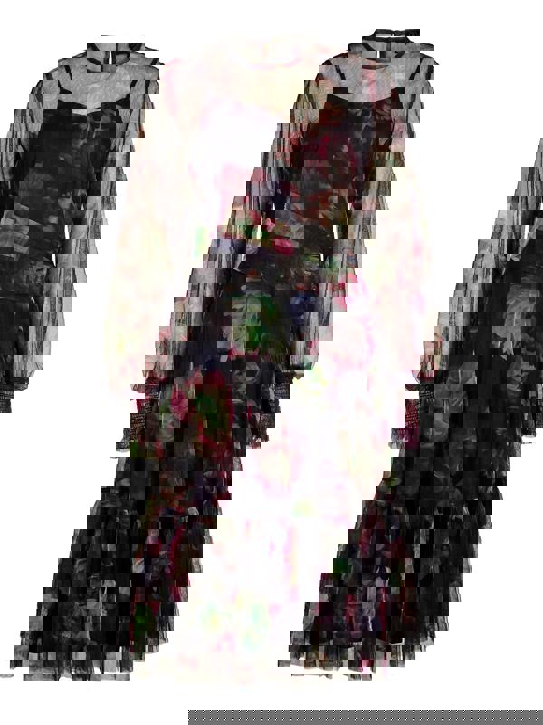 GWD Bettina Floral Mesh Midi Dress