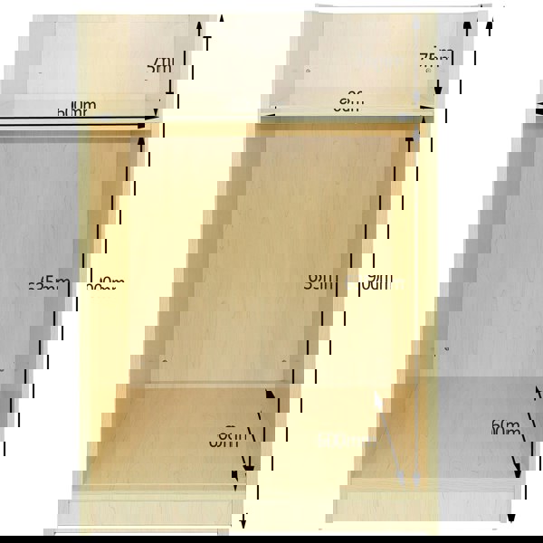 Monstershop Shop Counter Till Block TB60 - Maple