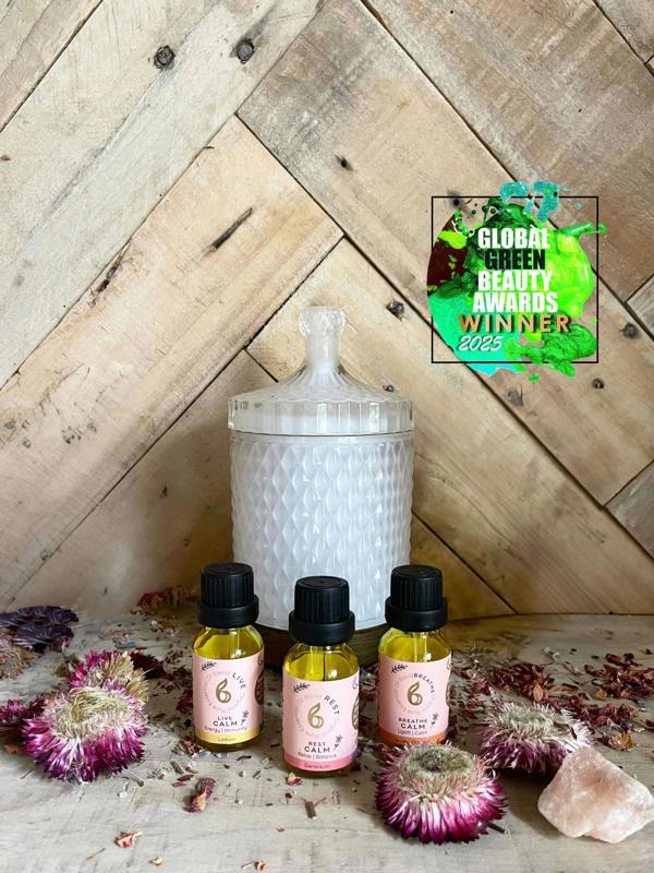 B Calm Aroma Diffuser with Blended Oil Steps - Stress relief, Energy Boost, Sleep & Hormone Balance